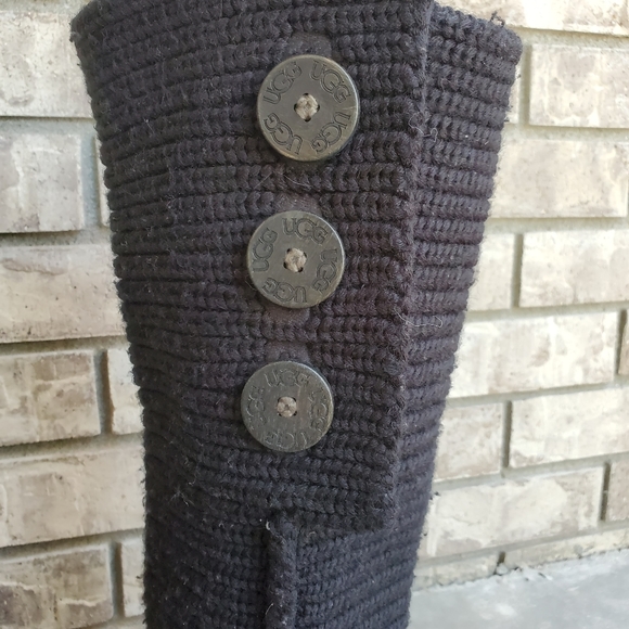 UGG Cardy Classic button knit tall boots women's - Picture 10 of 16